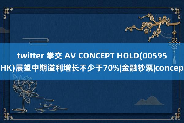 twitter 拳交 AV CONCEPT HOLD(00595.HK)展望中期溢利增长不少于70%|金融钞票|concept